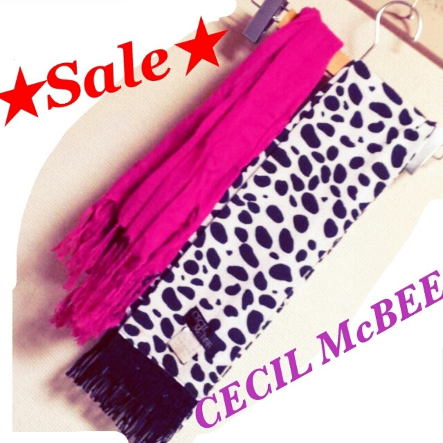 CECIL McBEE(セシルマクビー)のsale☆セシル　ストールセット レディースのファッション小物(ストール/パシュミナ)の商品写真