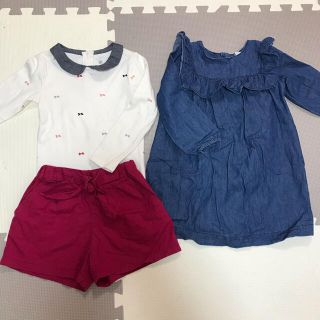 ベビーギャップ(babyGAP)の【専用☆ワンピースのみ】女の子３点セット(Tシャツ/カットソー)