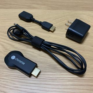 グーグル(Google)の特典あり　Chromecast クロームキャスト　第一世代(映像用ケーブル)