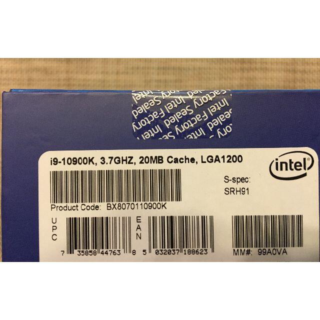 INTEL (インテル) i9 10900K BOX 日本正規流通商品 #3