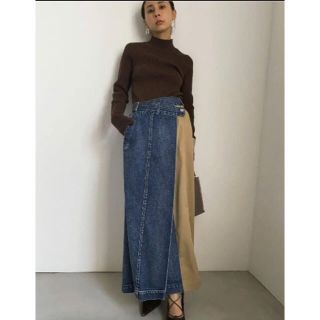 アメリヴィンテージ(Ameri VINTAGE)の美品 アメリヴィンテージ SWITCH PENCIL DENIM SKIRT M(ロングスカート)