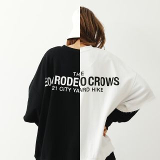 ロデオクラウンズワイドボウル(RODEO CROWNS WIDE BOWL)のブラックとホワイト レイアースセット(トレーナー/スウェット)