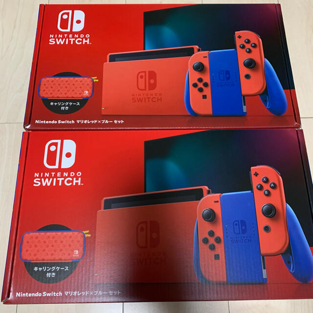 Nintendo Switch マリオレッド×ブルー　2台　新品　未使用レッドブルー