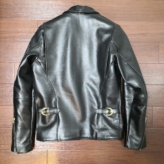 VANSON(バンソン)の【美品】VANSON バンソン ENF シングルライダース34 メンズのジャケット/アウター(ライダースジャケット)の商品写真