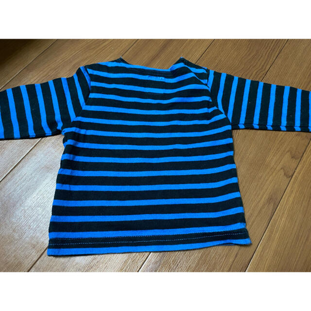 MARKEY'S(マーキーズ)のMARKEY'S   青×黒　ボーダー　ロンT  80㎝ キッズ/ベビー/マタニティのベビー服(~85cm)(Ｔシャツ)の商品写真