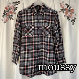 マウジー(moussy)のmoussyマウジー　トップスチェック長袖ポケット付ネルシャツ(シャツ/ブラウス(長袖/七分))