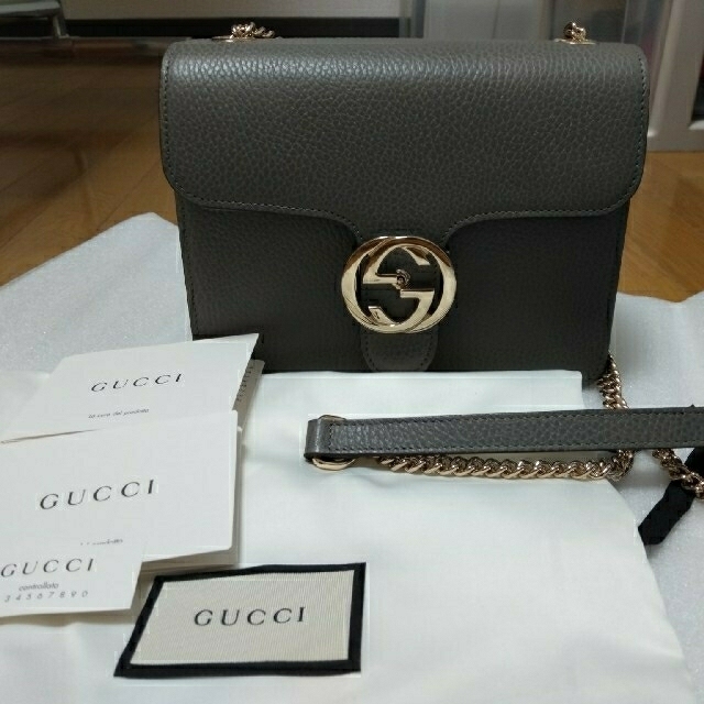 GUCCI インターロッキングG チェーンショルダーバッグ | フリマアプリ ラクマ