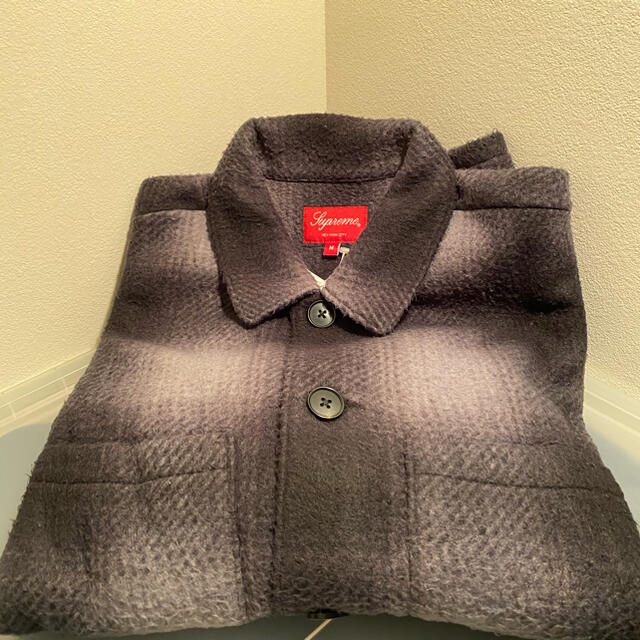 Supreme Shadow Plaid Fleece Shirt Mサイズ