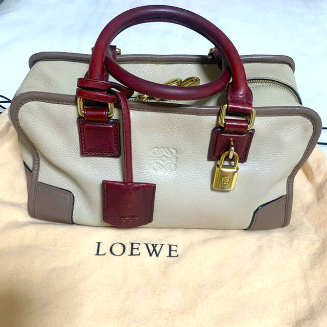 限定製作】 LOEWE - LOEWE/アマソナ28/ベージュ ハンドバッグ