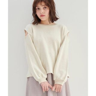 マジェスティックレゴン(MAJESTIC LEGON)の新品！期間限定破格セール！タグ付き！★超美品★ラメスウェット　ベージュ　Mサイズ(トレーナー/スウェット)