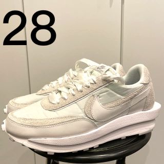 ナイキ(NIKE)のNIKE LDWAFFLE SACAI WHITE 28 (スニーカー)