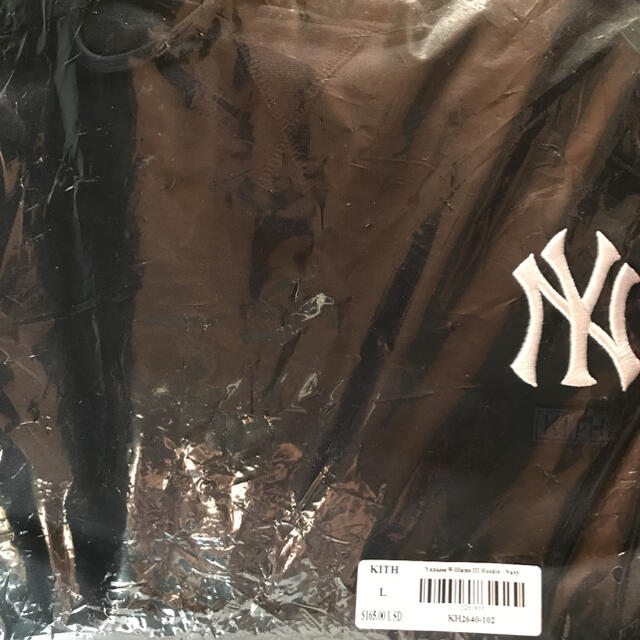 KITH×YANKEES HOODIE NAVY Lサイズ メンズのトップス(パーカー)の商品写真