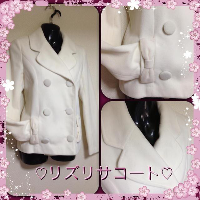 LIZ LISA(リズリサ)の美品♡リズリサホワイトテーラードコート レディースのジャケット/アウター(テーラードジャケット)の商品写真