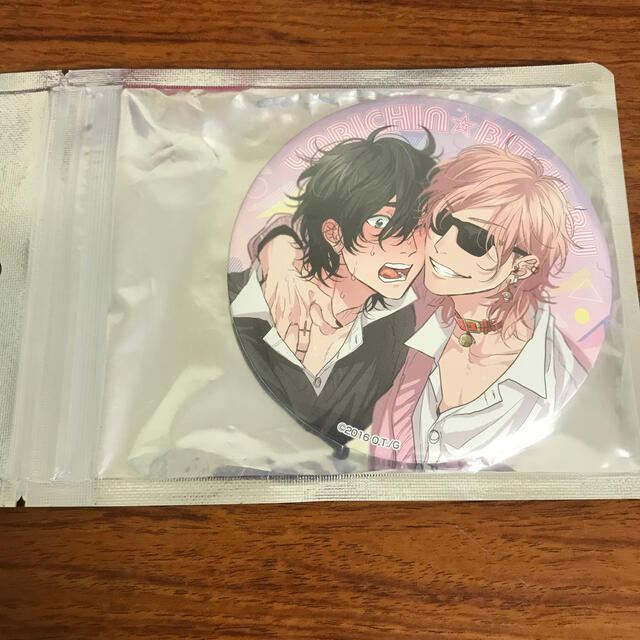 ヤリチン☆ビッチ部 ビック缶バッジ 百合&ジミー 未開封 ヤリチン☆ビッチ部 ビック缶バッジ 百合&ジミー 未開封