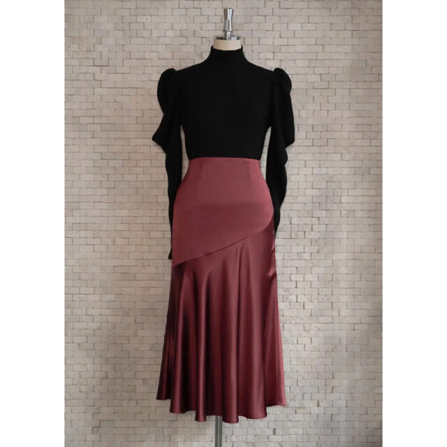 FRAY I.D(フレイアイディー)の【her lip to 】Paneled Satin Midi Skirt  レディースのスカート(ロングスカート)の商品写真