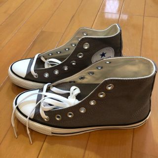 コンバース(CONVERSE)のコンバース　ハイカット　グレー　23.5cm（新品、未使用）(スニーカー)