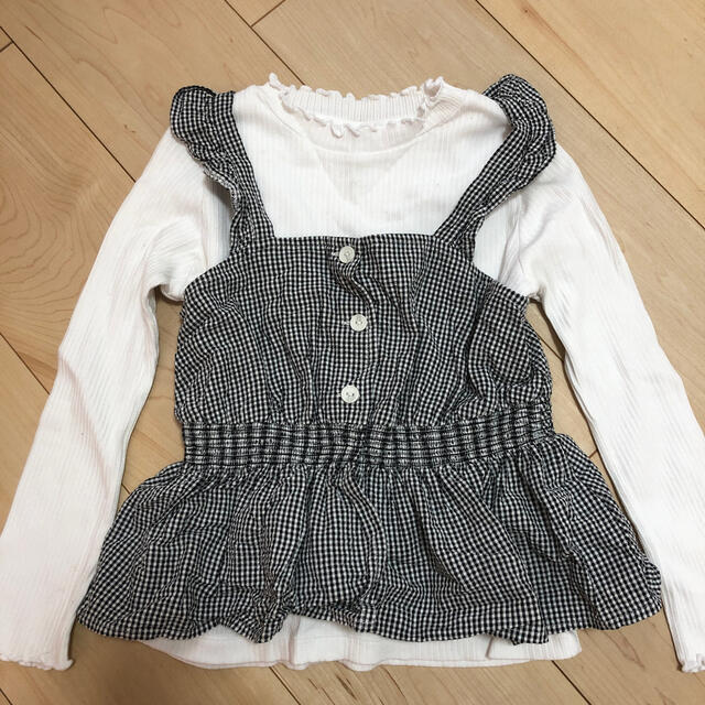 GU(ジーユー)の120cm トップス　女の子 キッズ/ベビー/マタニティのキッズ服女の子用(90cm~)(Tシャツ/カットソー)の商品写真