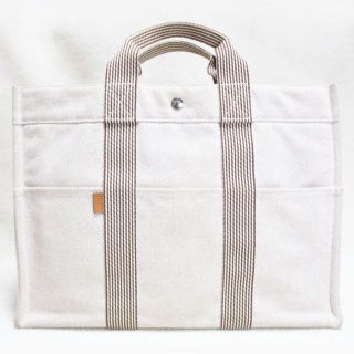 エルメス(Hermes)のHERMES エルメス ニューフールトゥ MM トートバッグ 薄茶系(トートバッグ)