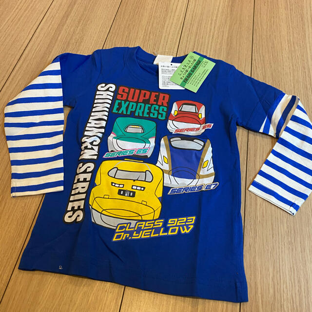 Takara Tomy(タカラトミー)のTRAIN GARAGE 新幹線・電車柄　長袖Tシャツ 110cm 2枚セット キッズ/ベビー/マタニティのキッズ服男の子用(90cm~)(Tシャツ/カットソー)の商品写真