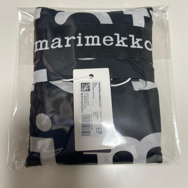 marimekko(マリメッコ)の新品未開封　マリメッコ　エコバッグ　マリロゴ レディースのバッグ(エコバッグ)の商品写真