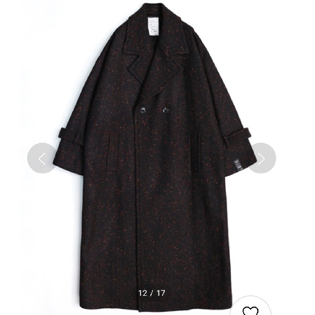 未使用 SHAREEF NEP MELTON LONG COAT 10.2万 希少 黒入荷! worldseed.org