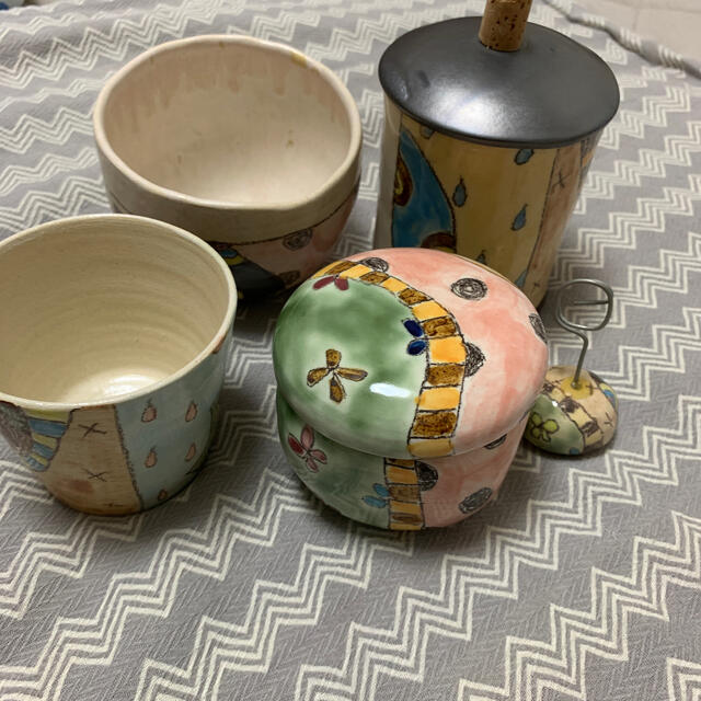 新品✧︎*。キュートな陶芸品♡5点　m.さま♡お取り置き