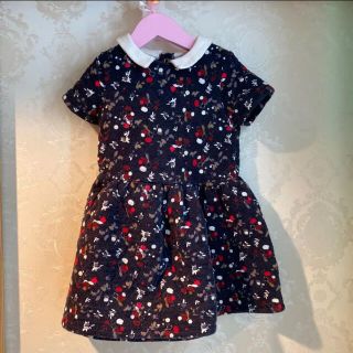 プチバトー(PETIT BATEAU)のプチバトー 花柄　ワンピース　4歳　104cm(ワンピース)