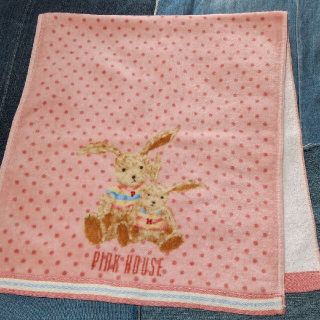 ピンクハウス(PINK HOUSE)のピンクハウス フェイスタオル ウサギ 新品(タオル/バス用品)