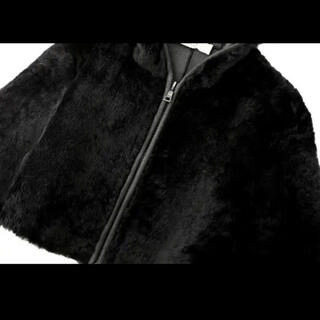 PRADA プラダ ムートン ショート コート 羊革 Mサイズ黒