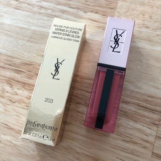 イヴサンローランボーテ(Yves Saint Laurent Beaute)のイヴサンローラン　ウォーターグロウ 203(口紅)