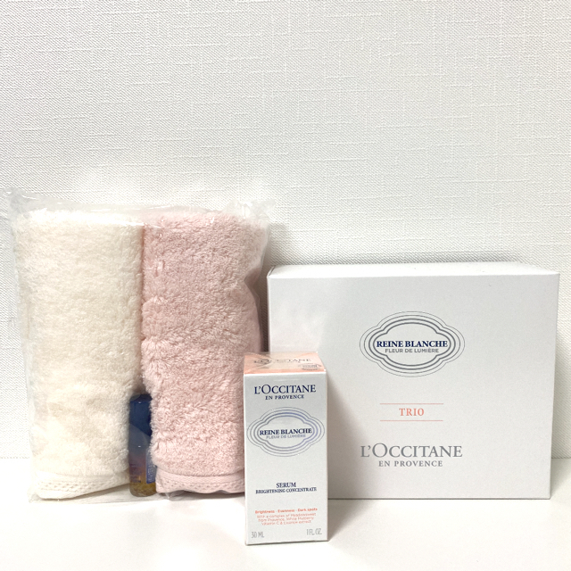 L'OCCITANE(ロクシタン)のロクシタン　レーヌブランシュ　ブライトコンセントレートセラム&ノベルティ コスメ/美容のスキンケア/基礎化粧品(美容液)の商品写真