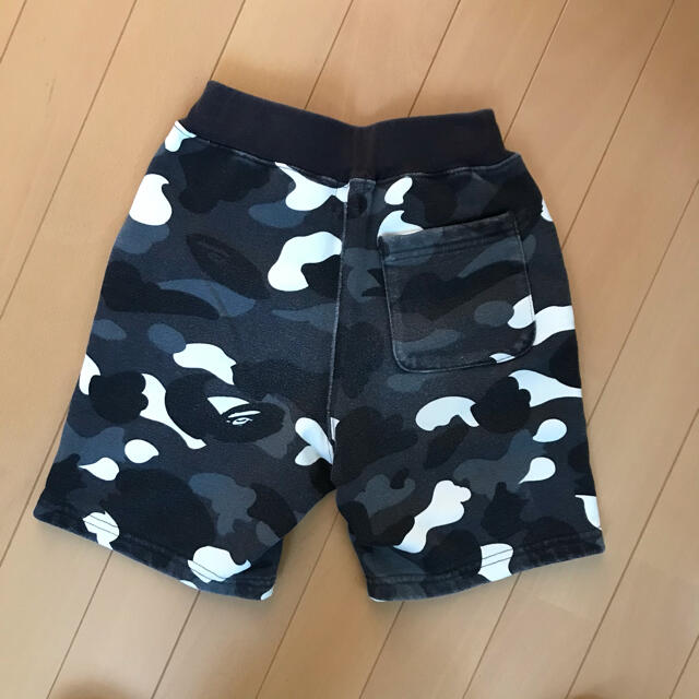 A BATHING APE(アベイシングエイプ)のエイプ キッズ 110 ハーフパンツ  キッズ/ベビー/マタニティのキッズ服男の子用(90cm~)(パンツ/スパッツ)の商品写真