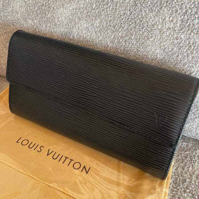 財布LOUIS VUITTON ルイヴィトン エピ ブラック 長財布 - www