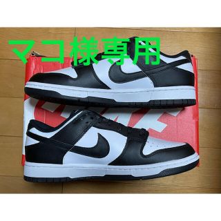 ナイキ(NIKE)のNIKE WMNS DUNK LOW WHITE/BLACK ブラック(スニーカー)