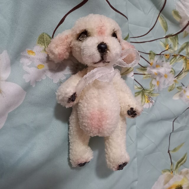 テディベア ぬいぐるみ 犬 プードル 白 ハンドメイド 手作りの通販 By Xxfancyxxtimexx ラクマ