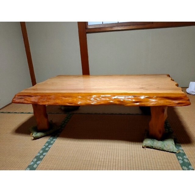 高級座卓 一枚板 テーブル 和室 | フリマアプリ ラクマ
