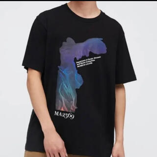 ユニクロ(UNIQLO)のユニクロ　ルーブル美術館　ニケ　コラボ UT　Tシャツ　半袖　ブラック Mサイズ(Tシャツ/カットソー(半袖/袖なし))