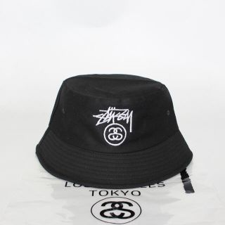 STUSSY ステューシー バケットハットブラック 黒(ニット帽/ビーニー)