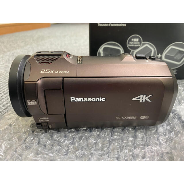 正式的 Panasonic HC-VX980M-T 収納バッグとバッテリー大付き スマホ