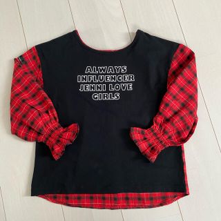 ジェニィ(JENNI)のSISTER JENNI チェック柄　トップス(Tシャツ/カットソー)