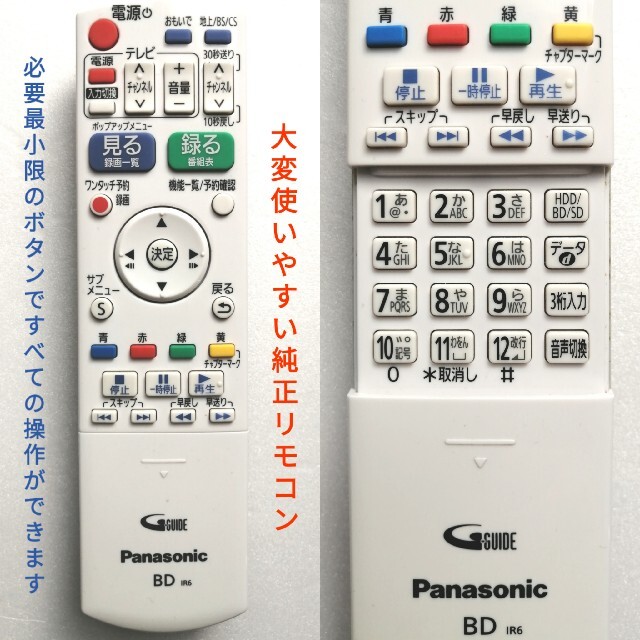 Panasonic ブルーレイレコーダー【DMR-BRT250】◆簡単快適操作