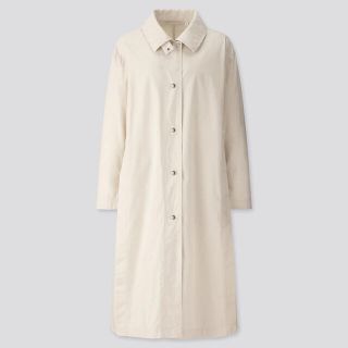 ユニクロ(UNIQLO)の聖様専用　UNIQLO U ライトロングコート ナチュラル L(ロングコート)