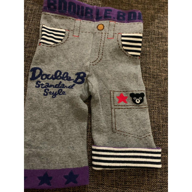 DOUBLE.B(ダブルビー)のミキハウス　ダブルビー　スパッツ　80センチ キッズ/ベビー/マタニティのキッズ服男の子用(90cm~)(パンツ/スパッツ)の商品写真