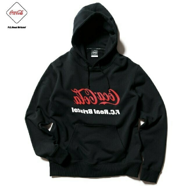 FCRB COCA-COLA MIRROR LOGO HOODIE グレイ M