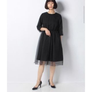 ノーリーズ(NOLLEY'S)の完売品【NOLLEY’S sophi】【OKIRAKO】レイヤードドレス(ひざ丈ワンピース)