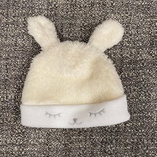 プチバトー(PETIT BATEAU)のプチバトー　ボアベビーキャップ　帽子 ニット帽　うさ耳(帽子)