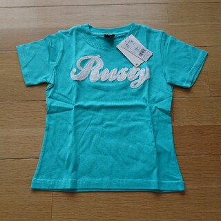 ラスティ(RUSTY)の新品 RUSTY 綿100% 刺繍 Tシャツ 120cm 半袖(Tシャツ/カットソー)