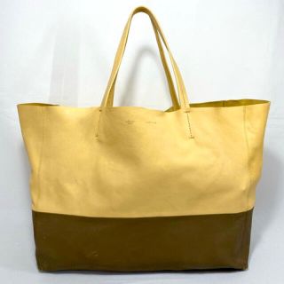 セリーヌ(celine)の良品 CELINE セリーヌ ホリゾンタルカバ バイカラー レザー トートバッグ(トートバッグ)