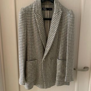 ザラ(ZARA)のZARA ツイードジャケット(テーラードジャケット)