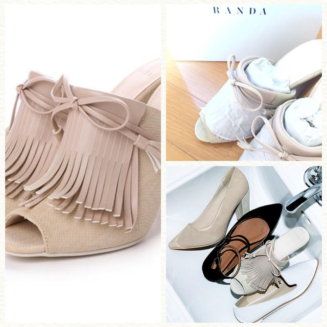 RANDA(ランダ)の専用♡RANDA♡フリンジ♡多雑誌掲載♡新品 レディースの靴/シューズ(サンダル)の商品写真